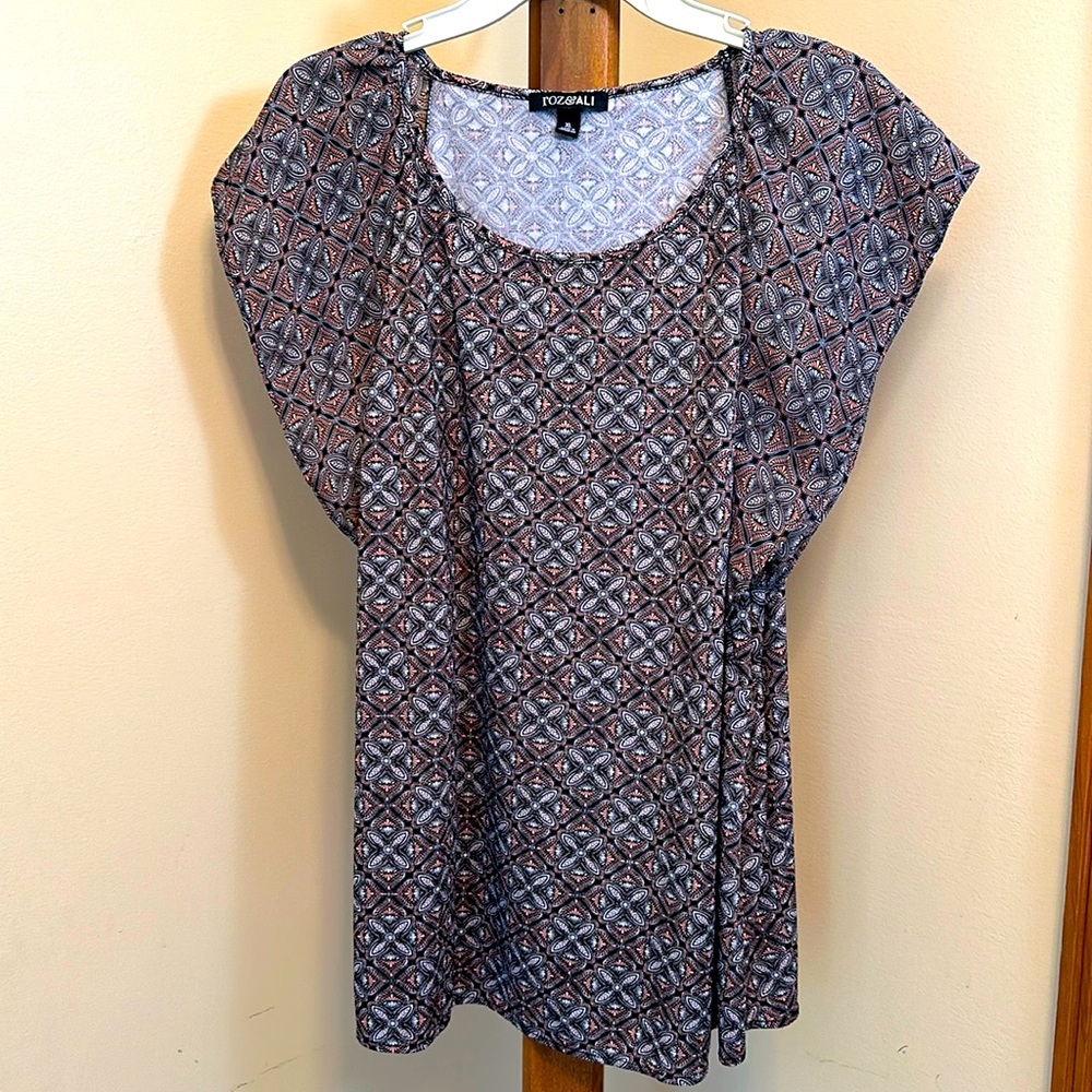 Roz & Ali Print Top XL